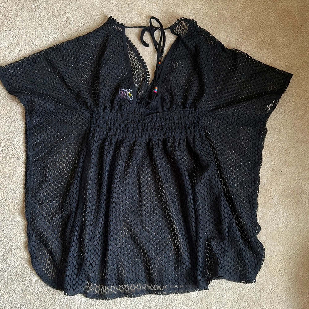 Black swimsuit cover up